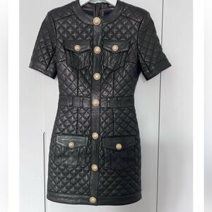 Balmain lambskin dress